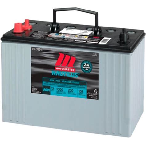 Motomaster Nautilus Ultra Group 31 Agm Deep Cycle Battery Canadian Tire