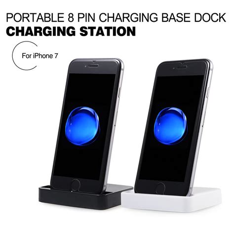 Buy For Iphone 7 Portable 8 Pin Charging Base Dock