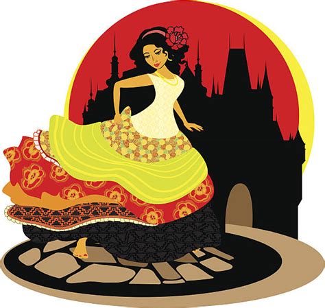 Gypsy Dancer Illustrations Royalty Free Vector Graphics And Clip Art