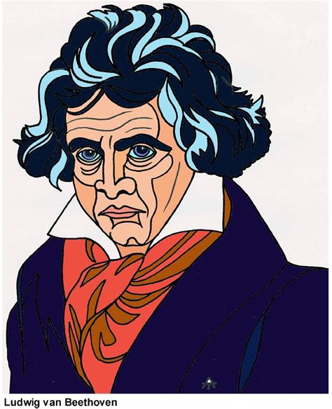 Portrait Of Ludwig Van Beethoven Portraitillustration Stockphoto