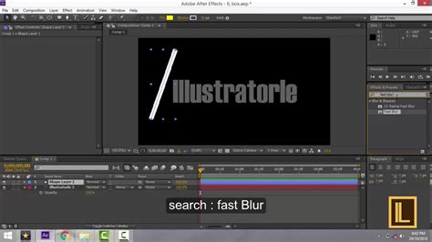 Fast Blur After Effects Italiano - Fast Blur- Use Fast Blur Effect to Create Light Passing over in After