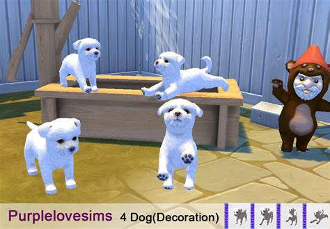 Purplelove Sims Sims 4 Dog No2 S4cc Sims 4 Dog Decoration