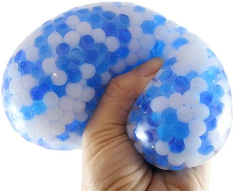 Jumbo 4 Water Bead With White Filled Squeeze Stress Ball Sensory Stress Fidget Toy Water Gel