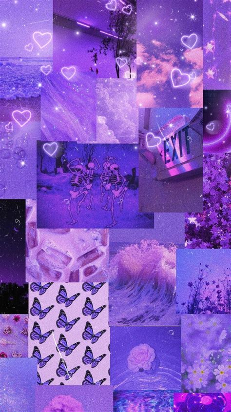 Light Purple Aesthetic Wallpaper Collage - Marilyny