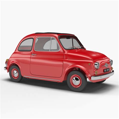 3d Fiat 500 Model Turbosquid 1233707