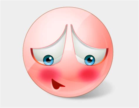 Smiley Clipart Shy Red Face Embarrassed Emoji Cliparts And Cartoons