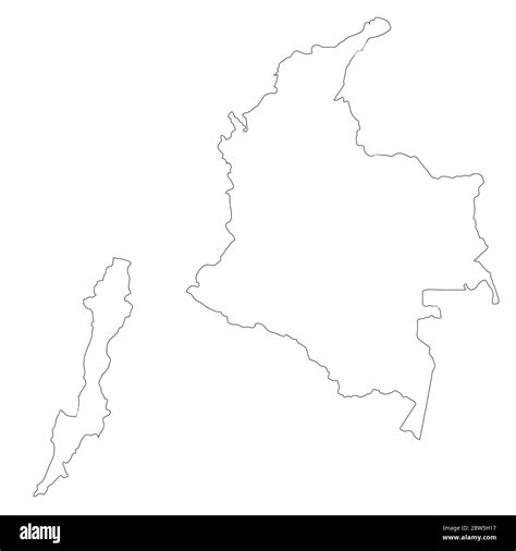 Outline Map Colombia Cut Out Stock Images And Pictures Alamy