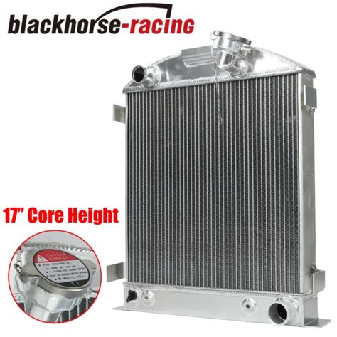 Fit Ford Low Boy Chop Hot Rod W Chevy Engine High Aluminum Row Radiator Picclick