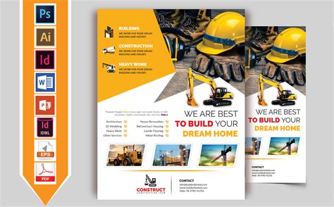 Construction Flyer Vol 05 Corporate Identity Template