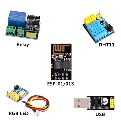 Electrical Equipment And Supplies 5x Esp8266 Esp 0101s Relay Module For