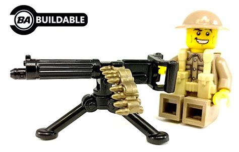 Brickarms Vickers Wwi Machine Gun Lego Minifigure Weapon