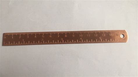 15cm Brass Ruler