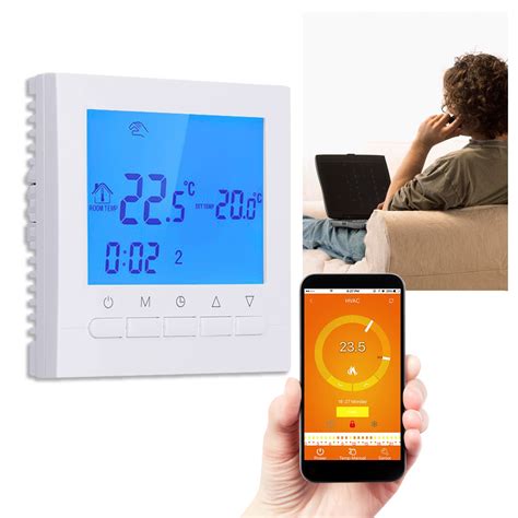 Lcd Display Wireless Thermostat Underfloor Electric Heating App Control