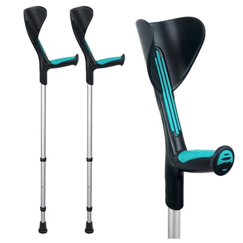 Ortonyx Forearm Crutches 1 Pair Ergonomic Handle W Comfy Grip