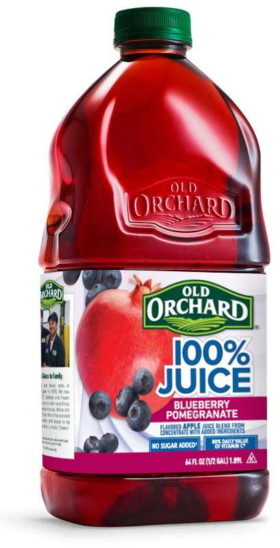 Blueberry Pomegranate 100 Juice Blend Old Orchard Brands
