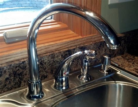 Most leaky compression faucets need new seat washers. How to Fix Leaking Moen High Arc Kitchen Faucet -DIY