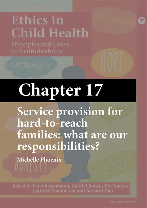 Ethics In Child Health Chapter 17 Service Provision For