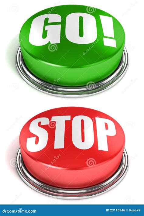 Go Stop Buttons Stock Illustration Illustration Of Design 23116946