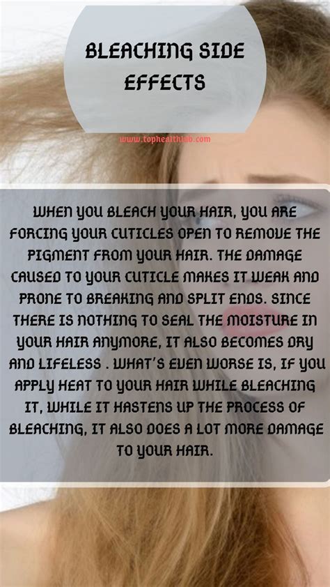 It's simple and easy to perform. Bleaching side effect | Hair hacks, Bleaching your hair, Tips