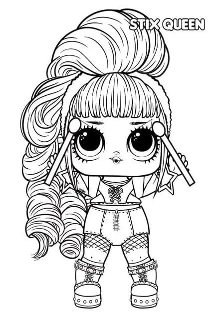 Queen Bee Lol Doll Coloring Page Free Printable Coloring Pages For Kids