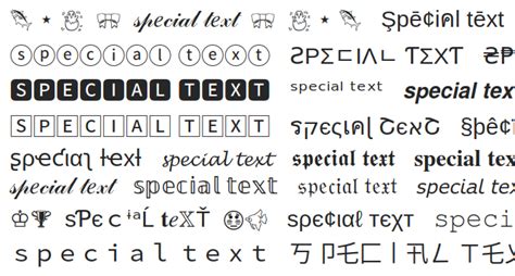 Special Text Generator 𝖈𝖔𝖕𝖞 𝕒𝕟𝕕 𝓅𝒶𝓈𝓉𝑒 ― Lingojam