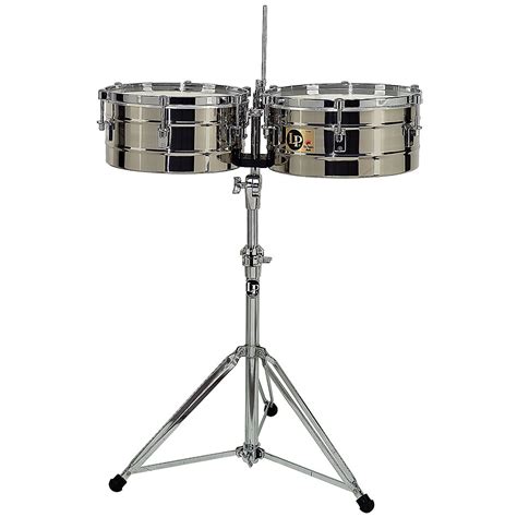 Latin Percussion Tito Puente Lp256 S Stainless Steel Timbales