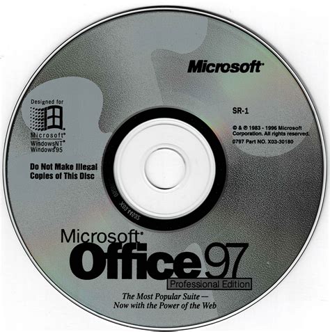 Microsoft Office 97 Sr 1 Professional For Windows Microsoft Free
