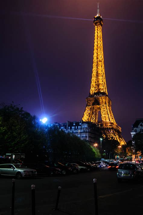 Images Gratuites Lumière Nuit Tour Eiffel Paris Gratte Ciel