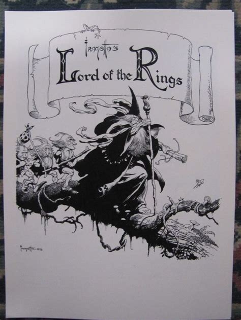 Art Frank Frazetta Lord Of The Rings Portfolio Rare New W Coa