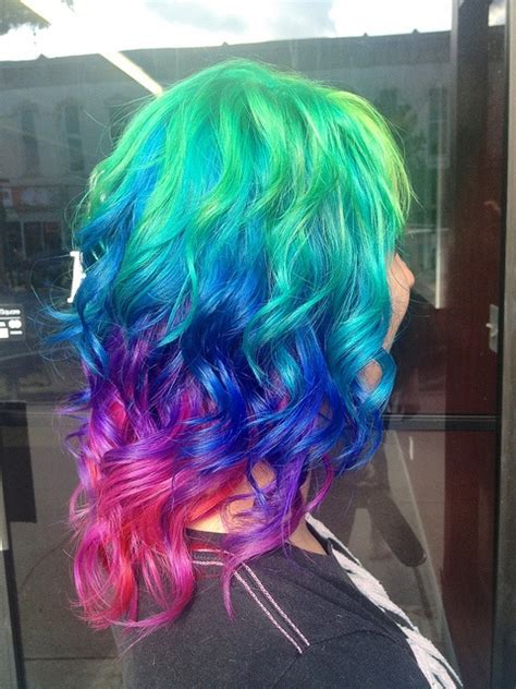 30 Rainbow Colored Hairstyles to Try - Pretty Designs