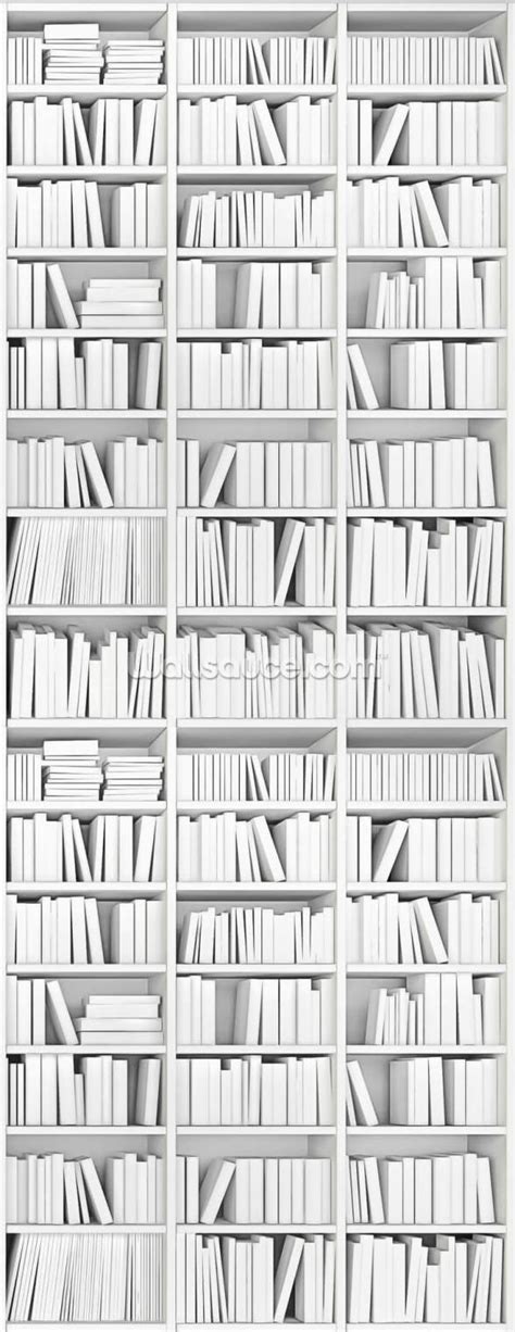 White Bookcase Wallpaper Wallsauce Au