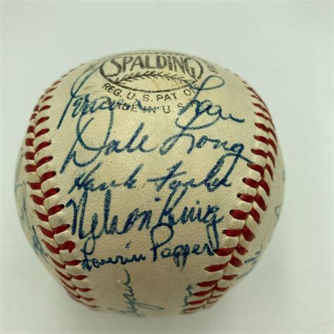 Beautiful Roberto Clemente 1956 Pittsburgh Pirates Team Signed Baseball