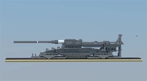 Schwerer Gustav Railway Gun 21 Minecraft Map