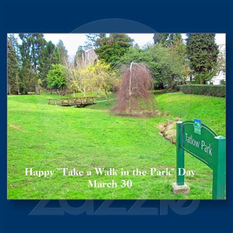 Take A Walk In The Park Day Postcard Zazzle Postcard Park
