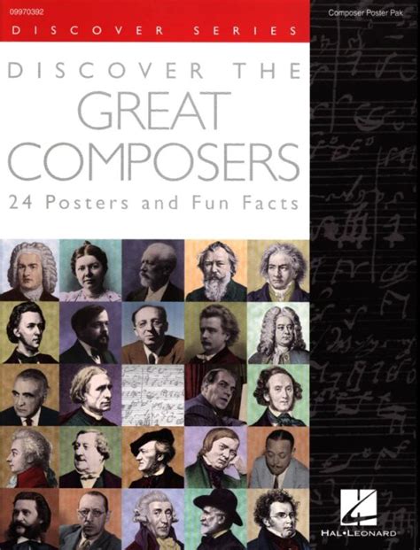 Discover The Great Composers 24 Posters And Fun Facts Acheter Dans La Boutique De Partitions