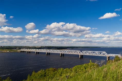 Premium Photo Beautiful Timelapse Of The Railway Bridge Across The