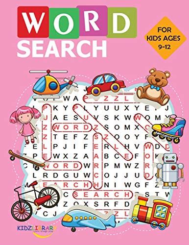 Word Search For Kids Ages 9 12 Large Print Kids Word Find Puzzles
