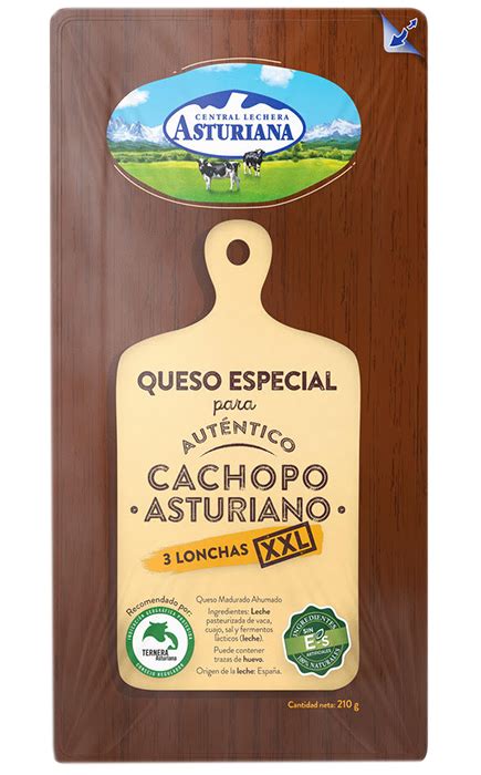 Queso en lonchas Especial para un Auténtico Cachopo Asturiano | Central Lechera Asturiana