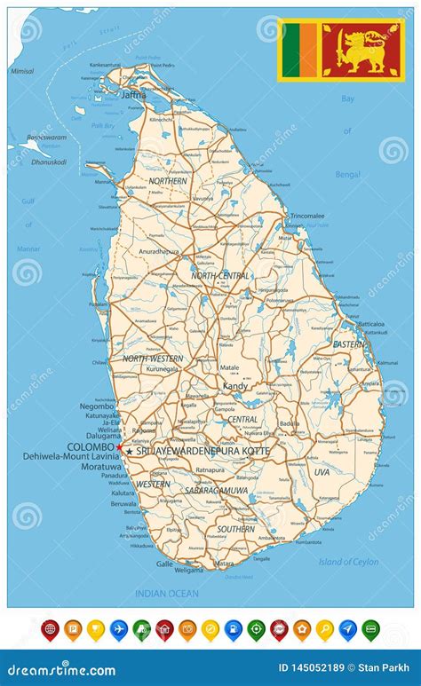 Map Of Sri Lanka Stock Photo Download Image Now Istock F74