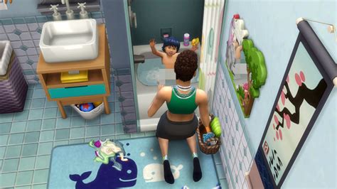 Shower Toddlerpet Tub Combo By K9db Sims 4 Emily Cc Finds
