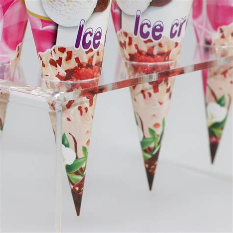 Holes Acrylic Ice Cream Cone Holder Stand Acrylic Ice Cream Crisp Tube Cone Holder Grandado