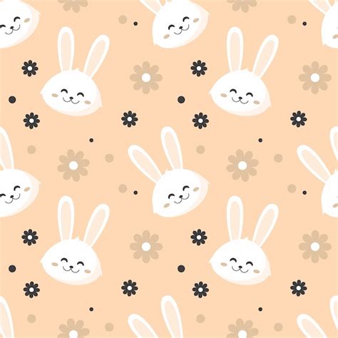 Premium Vector Rabbit Seamless Pattern