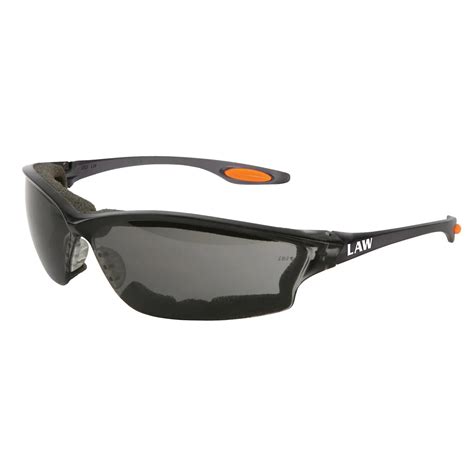 mcr safety law® lw3 series dielectric safety glasses foam lined gray anti fog lens