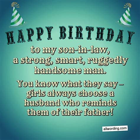 30 Clever Birthday Wishes For A Son In Law Clever Birthday Wishes