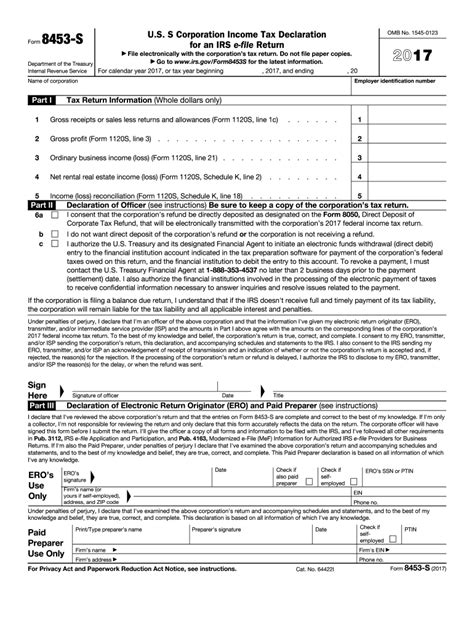 The document consists of worksheets intended for calculating the number of allowances to claim. 2017 Form IRS 8453-S Fill Online, Printable, Fillable ...