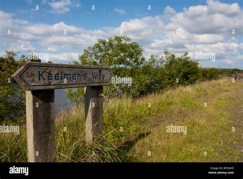 Keelmans Way Information Sign By River Tyne At Ryton Willows On The