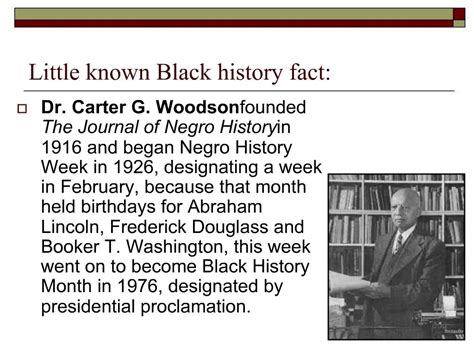 Ppt Little Known Black History Fact Powerpoint Presentation Free Download Id948901