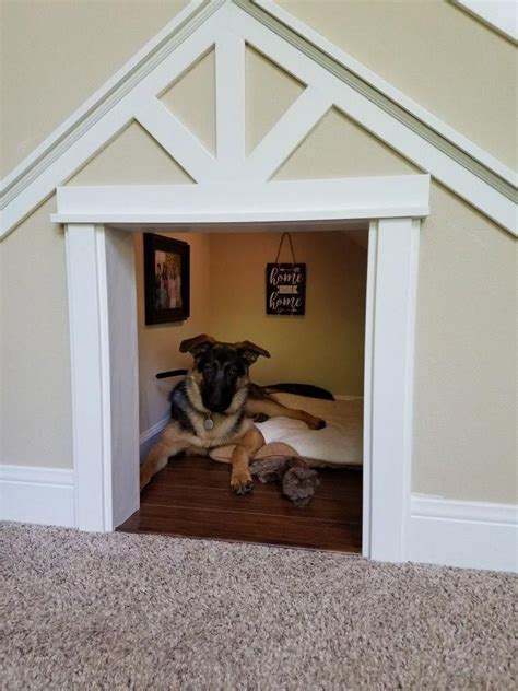 Dog Room Under The Stairs Diy Dogroomunderthestairsdiy Indoor Dog House