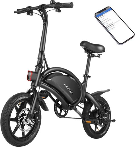 Buy Ancheer 500w Electric Bike Electric Commuter Bike App Control Folding Ebike 14 Electric