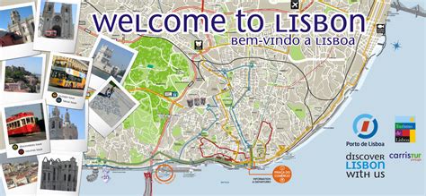 Large Detailed Tourist Map Of Lisbon Vidiani Maps Printable Map Of